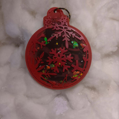 Boule de Noël en Résine Époxy Artisanale | Décoration Noël Fait Main