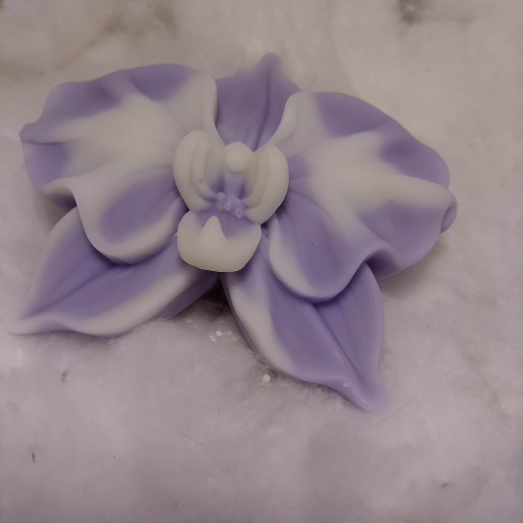 Orchidée en Cire Parfumée Artisanale | Fleur Décorative & Fondant 40g